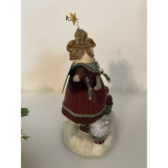 Vintage Henton International Christmas Angel Figurine Numbered Detailed W Star - Picture 8 of 16